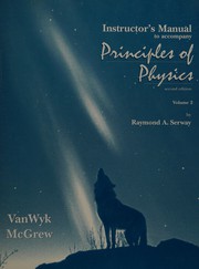 Instructor's manual to accompany Principles of physics, second edition, by Raymond A. Serway