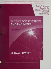 Teacher's resource guide for the Advanced Placement program to accompany Physics for Scientists and Engineers, 8th edition