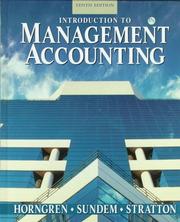 Introduction to management accounting