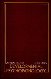 Developmental psychopathology