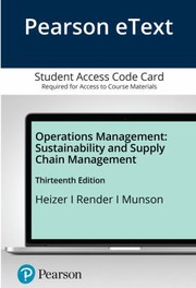 Pearson EText for Operations Management
