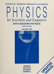Instructor's solutions manual to accompany Physics for scientists and engineers, 3rd ed
