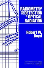 Radiometry and the detection of optical radiation