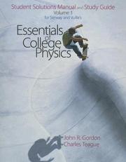 Student Solutions Manual/Study Guide, Volume 1 for Serway's Essentials of College Physics