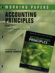 Accounting principles, sixth Canadian edition