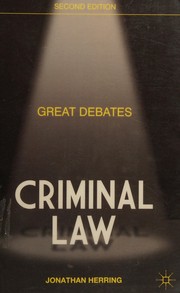 Great debates in criminal law