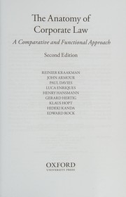 The anatomy of corporate law