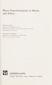 Phase transformations in metals and alloys
