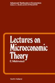 Leçons de théorie microéconomique