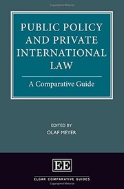 Public Policy and Private International Law