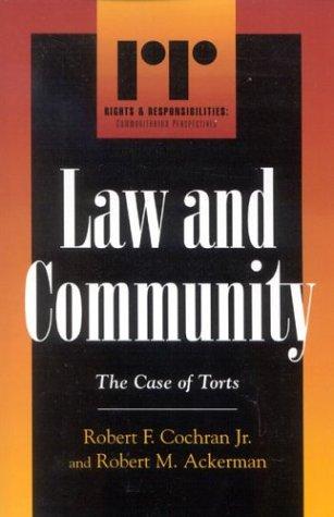 Law and community : the case of torts