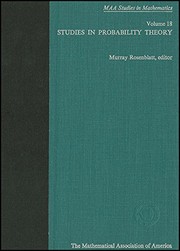 Studies in probability theory