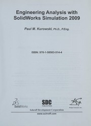 Engineering analysis with SolidWorks Simulation 2009