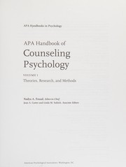 APA handbook of counseling psychology
