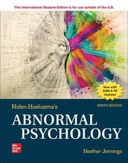 Abnormal Psychology : Ional Experien