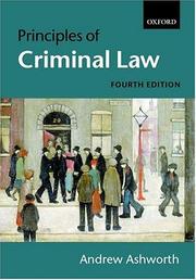 Principles of criminal law