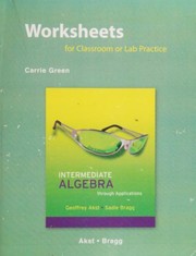 Worksheets for Classroom or Lab Practice