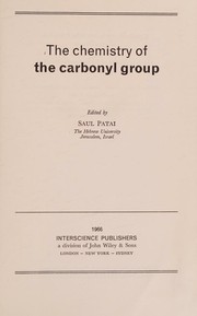 The chemistry of the carbonyl group