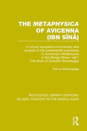'Metaphysica' of Avicenna