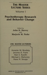 Psychotherapy research and behavior change