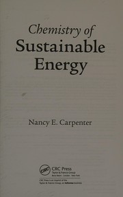 Chemistry of sustainable energy