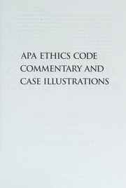 APA ethics code commentary and case illustrations