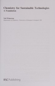 Chemistry for sustainable technologies