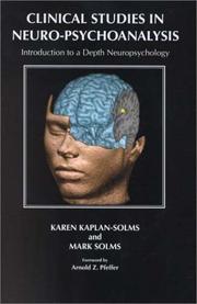 Clinical studies in neuro-psychoanalysis