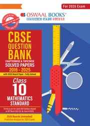 CBSE Question Bank Mathematics (Standard) For Class 10 | Based On Latest CBSE Syllabus with 800+ Questions | Chapterwise and Topicwise SOLVED PAPERS With Mind Maps & Revision Notes For 2026 Exam