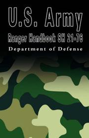 U.S. Army Ranger Handbook SH 21-76