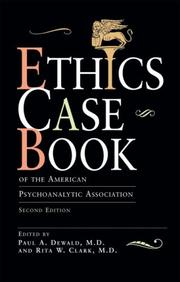 Ethics case book of the American Psychoanalytic Association