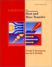 Fundamentals of heat and mass transfer