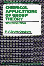 Chemical applications of group theory