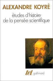 Études d'histoire de la pensée scientifique ..