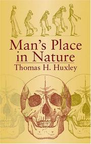 Evidence as to man's place in nature