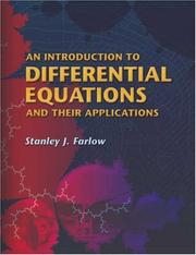 An introduction to differential equations and their applications