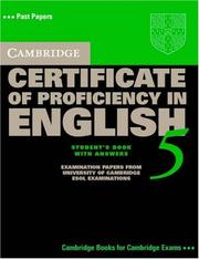 Cambridge Certificate of Proficiency in English 5 Self Study Pack