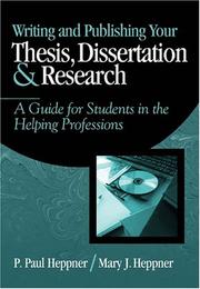 Writing and publishing your thesis, dissertation, and research