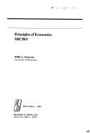 Principles of economics, micro