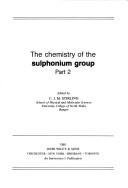 The Chemistry of the sulphonium group