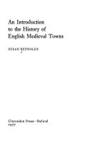 An introduction to the history of English medieval towns