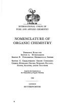 Nomenclature of organic chemistry