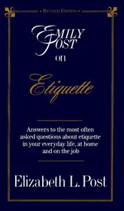 Emily Post on etiquette