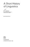 A short history of linguistics