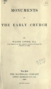 Monuments of the early church