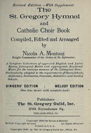 The St. Gregory hymnal and Catholic choir book