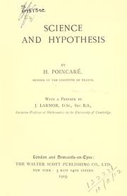 La science et l'hypothèse