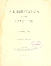 A dissertation upon roast pig