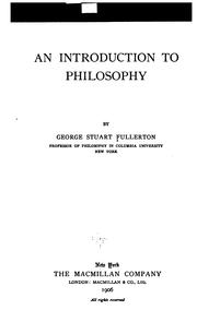 An introduction to philosophy