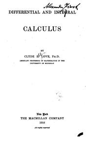 Differential and integral calculus